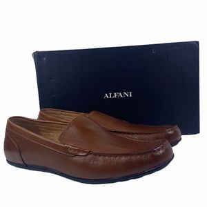 Alfani Holden Slip On Dark Tan Loafer Shoes